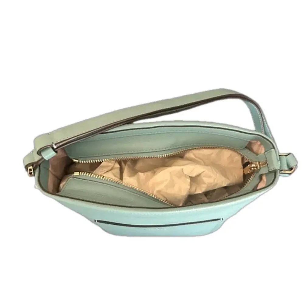 NWT Kate Spade Pebble Blue Elsie Bucket Bag